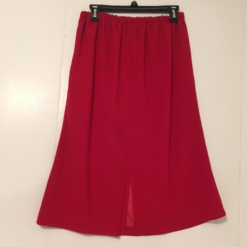 Women's 3-Piece Skirt Set Includes Skirt, Shell, and Long Sl. Jacket Size 16 - Picture 9 of 9